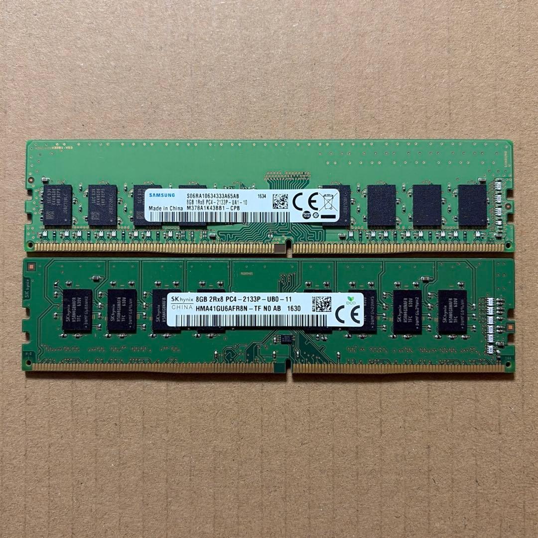 32] デスクトップ PC メモリ8GBx2(16GB) DDR4 2133 - メルカリ