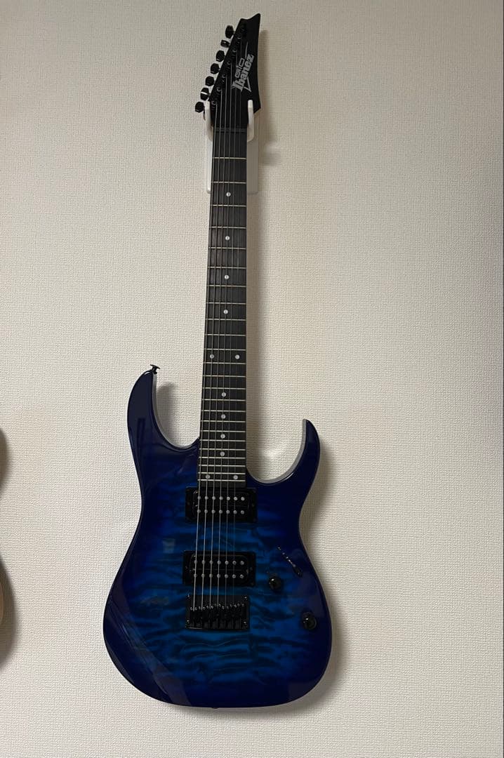 Ibanez 7弦ギター GRG7221QA-TBB Amazon.com: Ibanez Gio GRG7221QA 7-String - Transparent Black