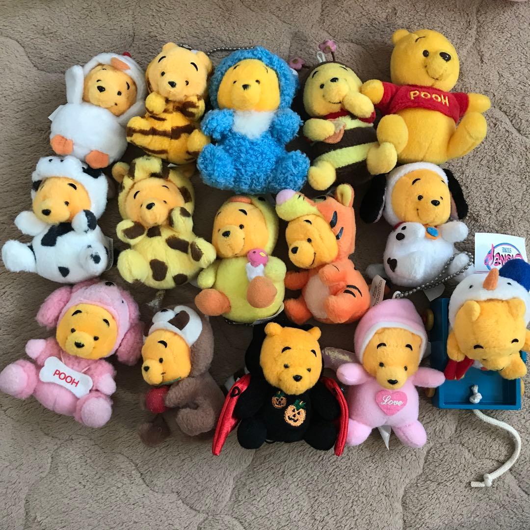 レトロ　プーさん　ぬいぐるみマスコット　ボールチェーン　まとめ売り　着ぐるみ 4904790742712_efc75910e5dc46b4