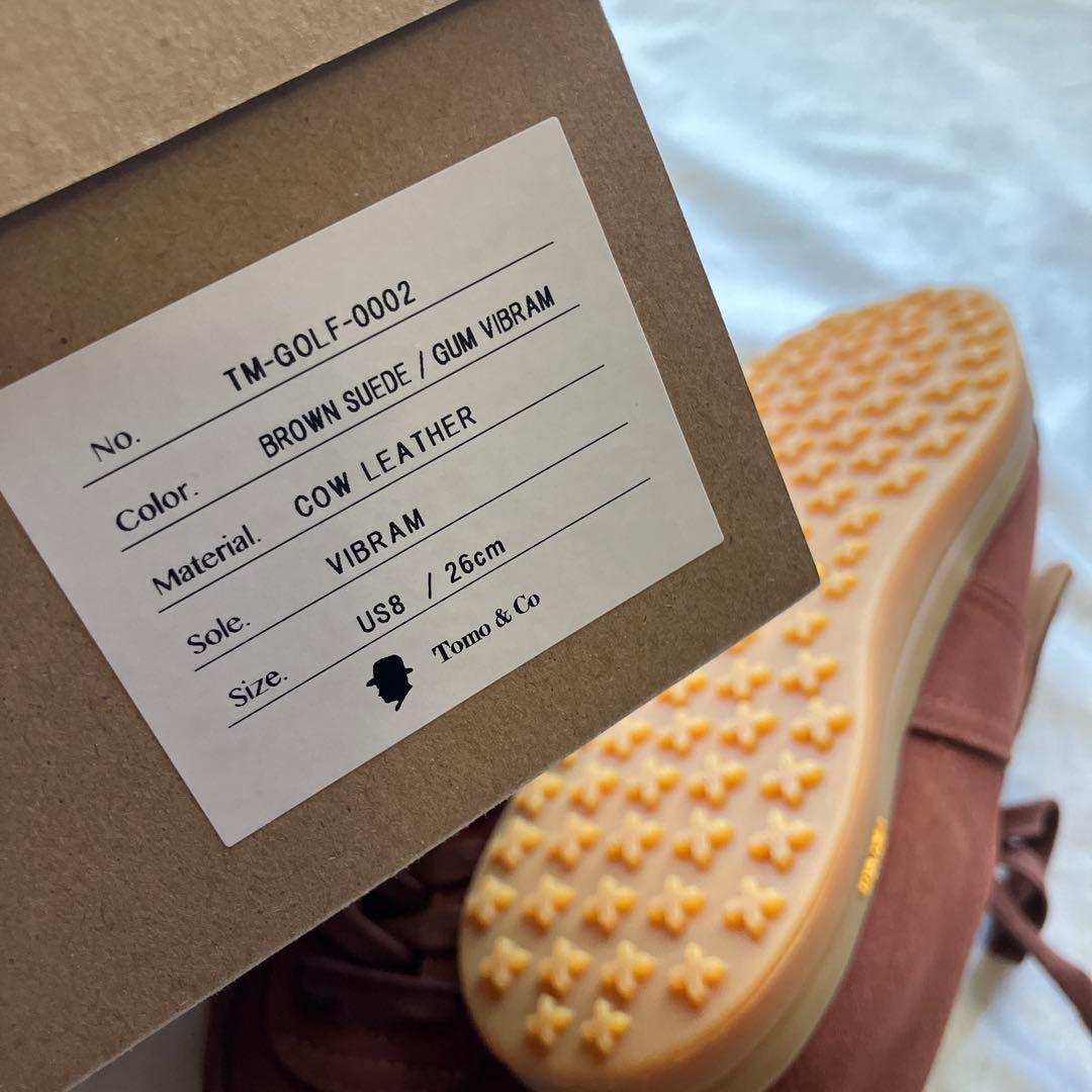 tomo&co. golf ゴルフシューズ 茶 26cm 新品 - メルカリ