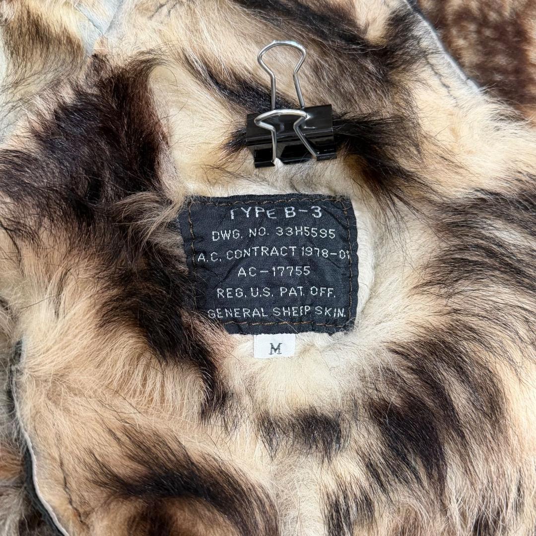 16793✨Y2K アヴィレックス B-3 パッチワーク ムートンジャケット