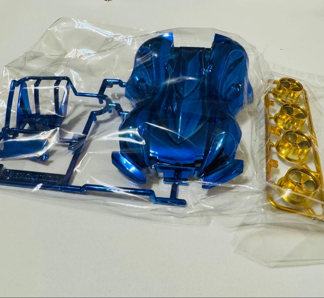 ミニ四駆 スピンアックスMk.II ブルーメッキボディ