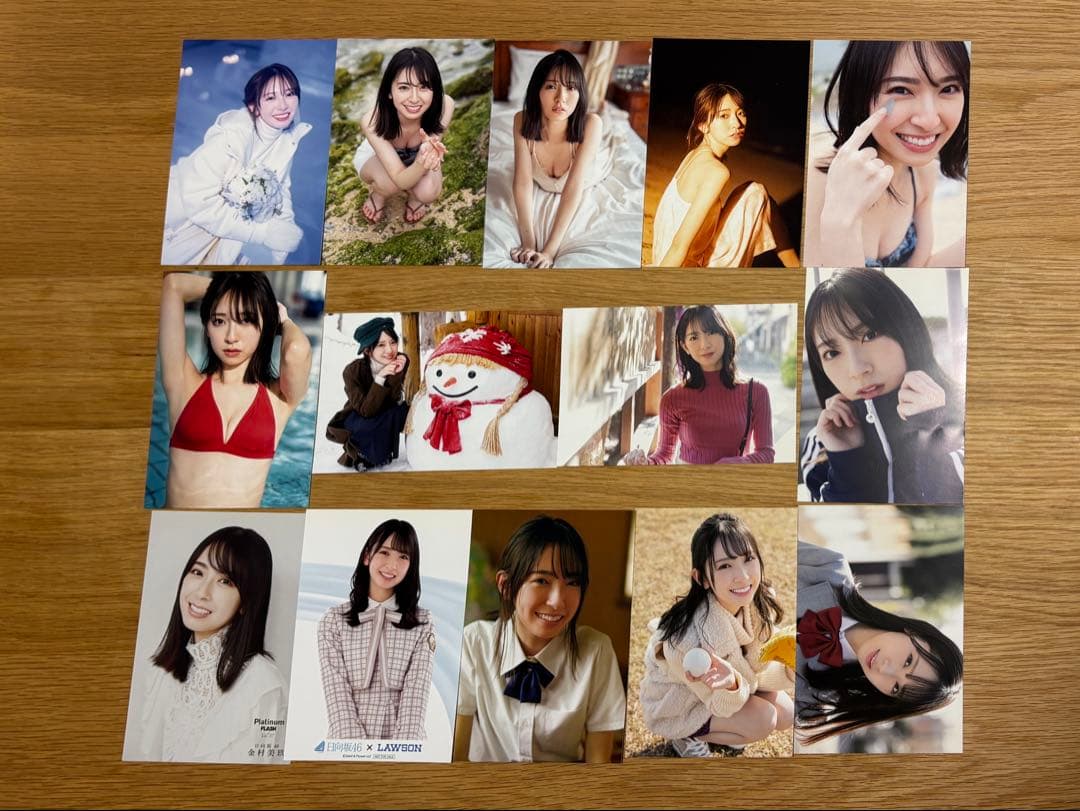 日向坂46金村美玖 写真集 「羅針盤」 直筆サイン入りパネル+ポストカード15点