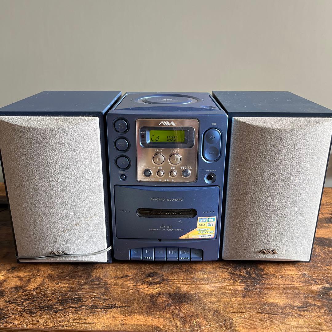 AIWA CDカセットラジオコンポ LCX-T110 - メルカリ