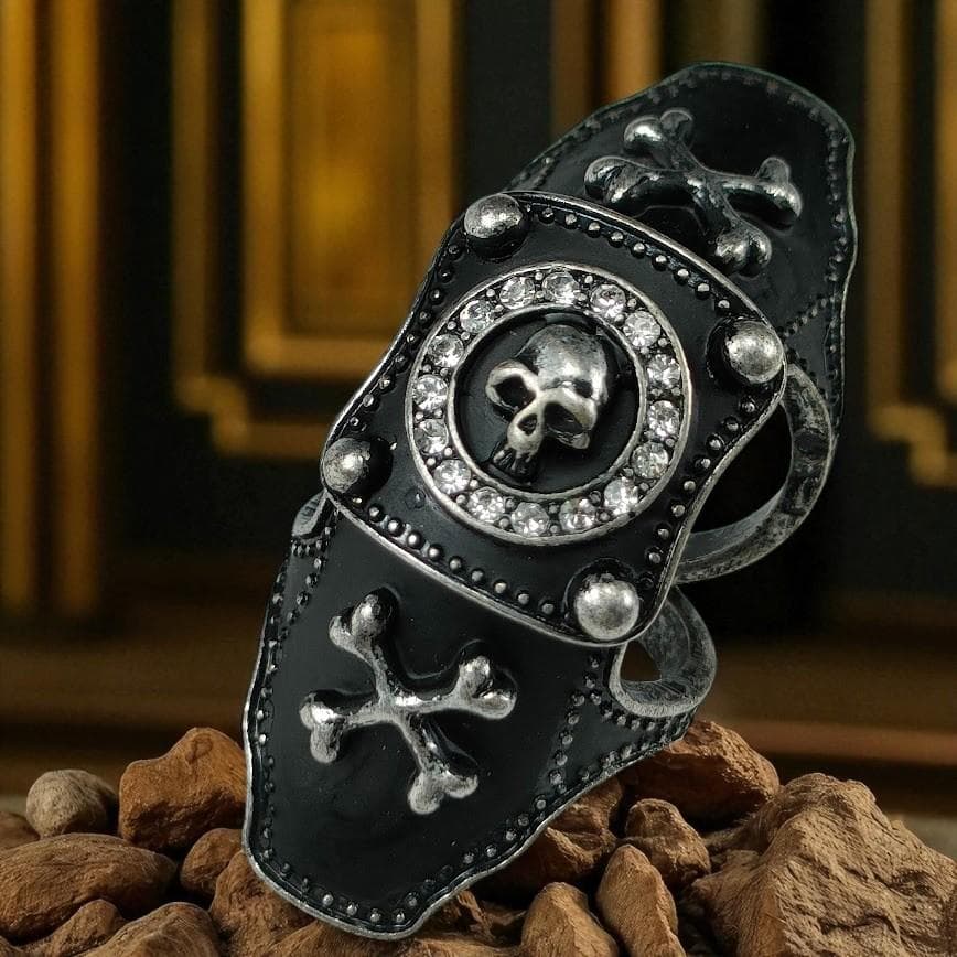 キャプテンハーロック アーマーリング スカル クロスボーン ブラック