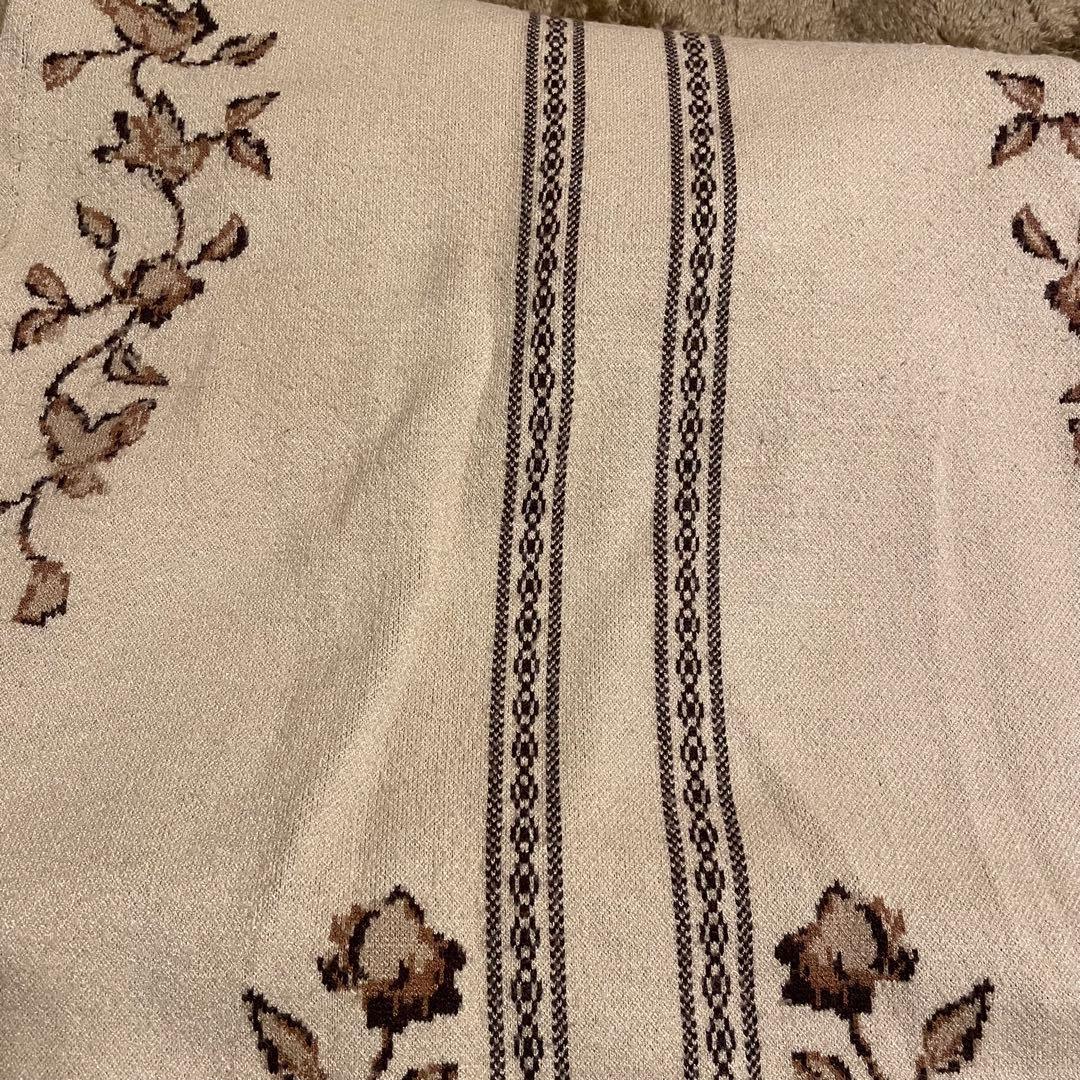 eaphi scarf motif knit skirt beige short - メルカリ