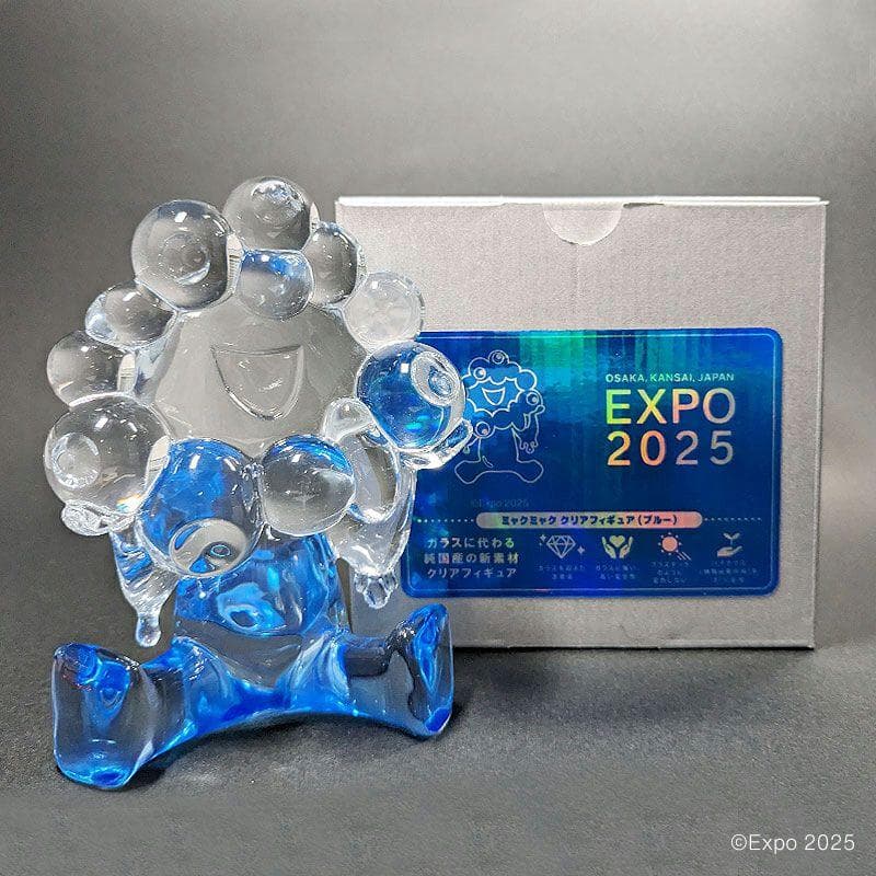 EXPO2025 ミャクミャク　クリアフィギュア / ブルー