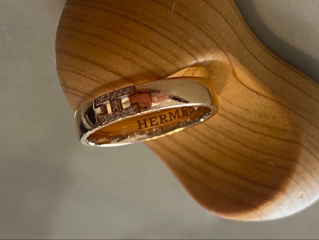 レ*ン様 美品！エルメス HERMES リング 《エヴァー・ヘラクレス》ウェディ