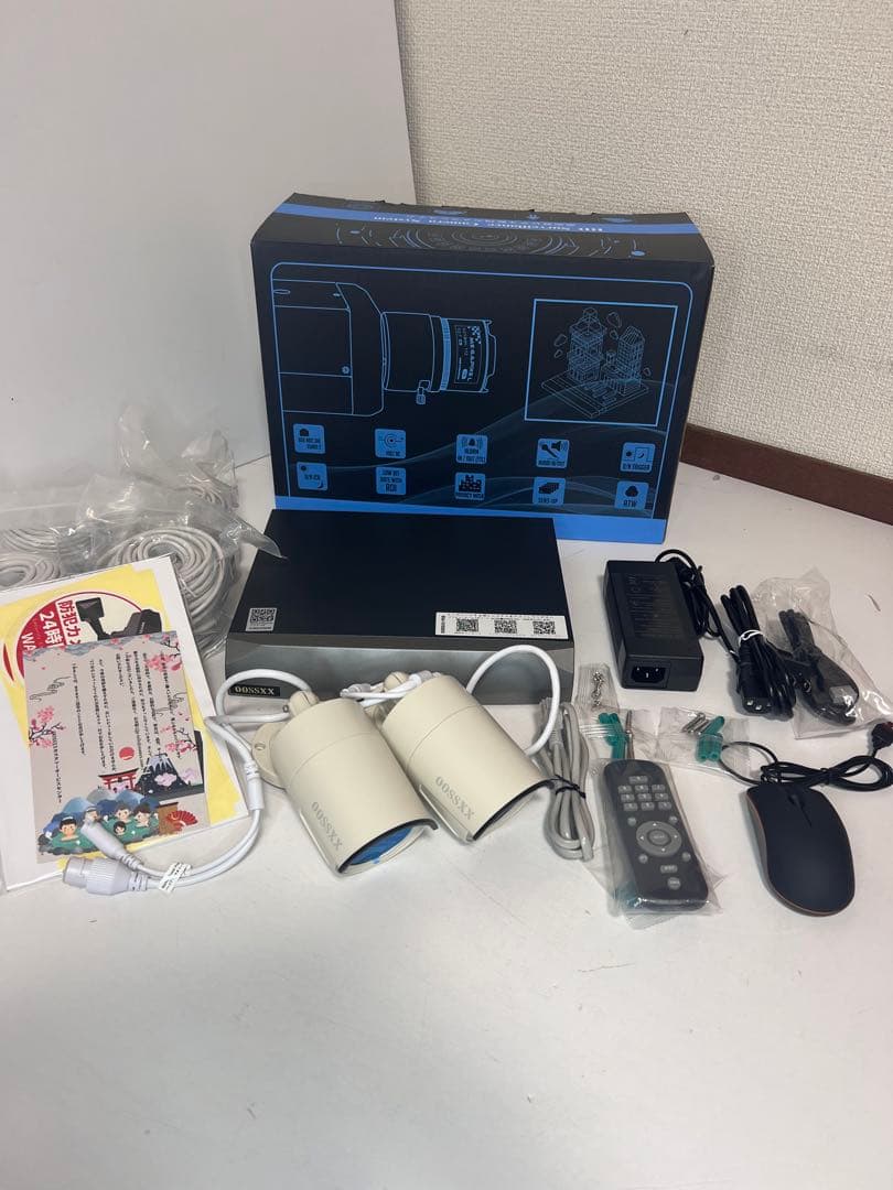 WEILAILIFE 防犯カメラセット 2台 双方向通話ダブルレンズ防犯カメラセット 防犯カメラシステム