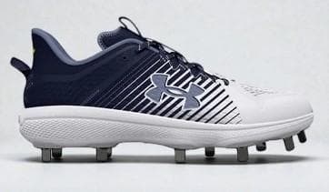 アンダーアーマー 野球 スパイク 金具 メンズ ネイビー ホワイト 26.5cm