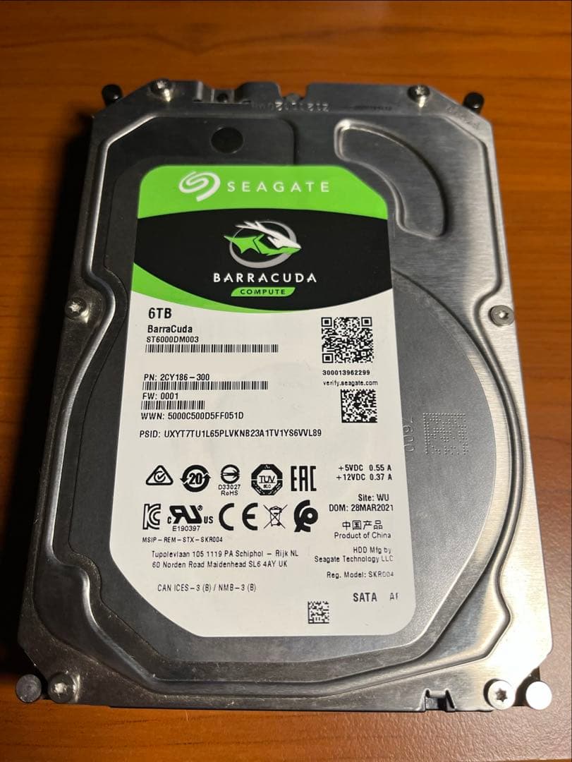 Seagate Barracuda 6TB 内蔵型HDD Seagate ST6000DM003 ［BarraCuda 6TB］ BarraCuda（Seagate） 内蔵型