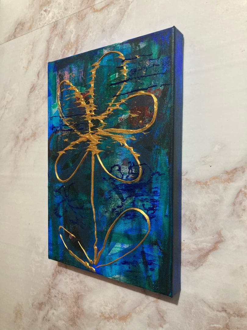 RENA SMサイズ 原画 絵 アート 抽象画 アートボード キャンバス