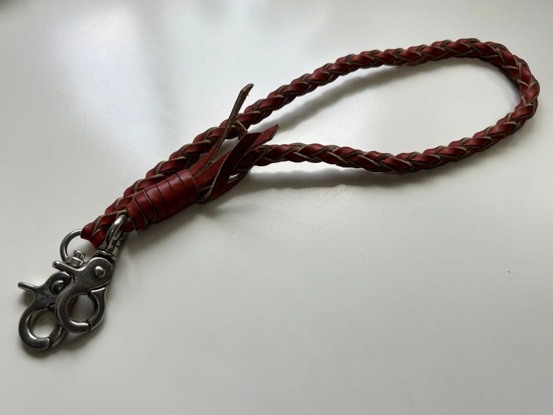 RED WING/レザー/長財布/ロング/バイカー/ウォレットロープ/赤茶/美品