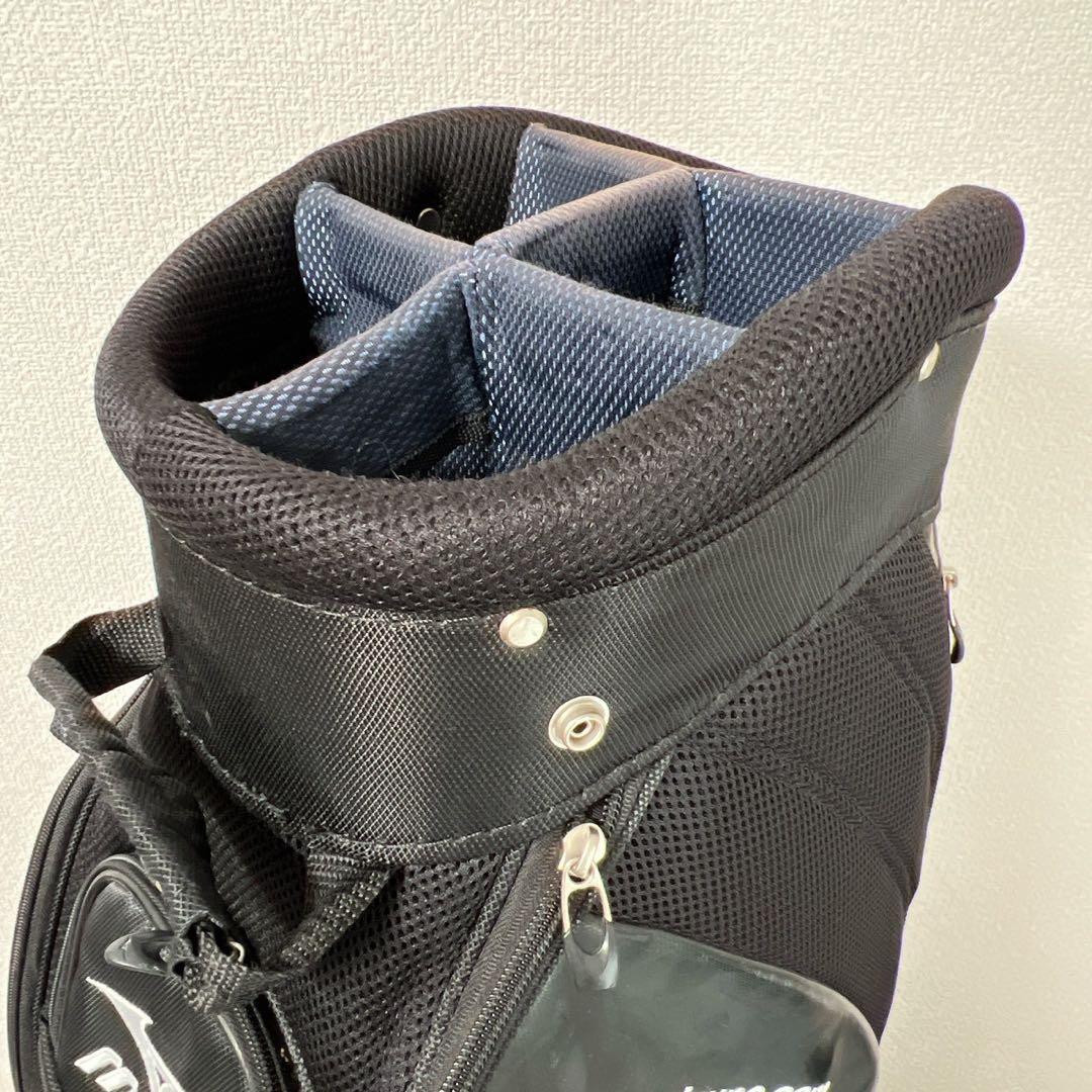 ミズノ MIZUNO キャディバッグ ゴルフバッグ ブラックブルー 5分割 9型