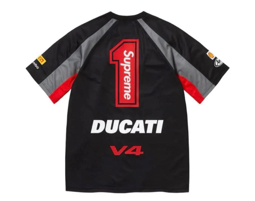 ウェア Supreme x Ducati Soccer Jersey \"Black\"
