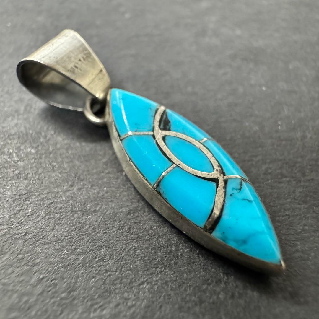 TT刻印 NAVAJO】ターコイズ インレイ ペンダントトップ - メルカリ