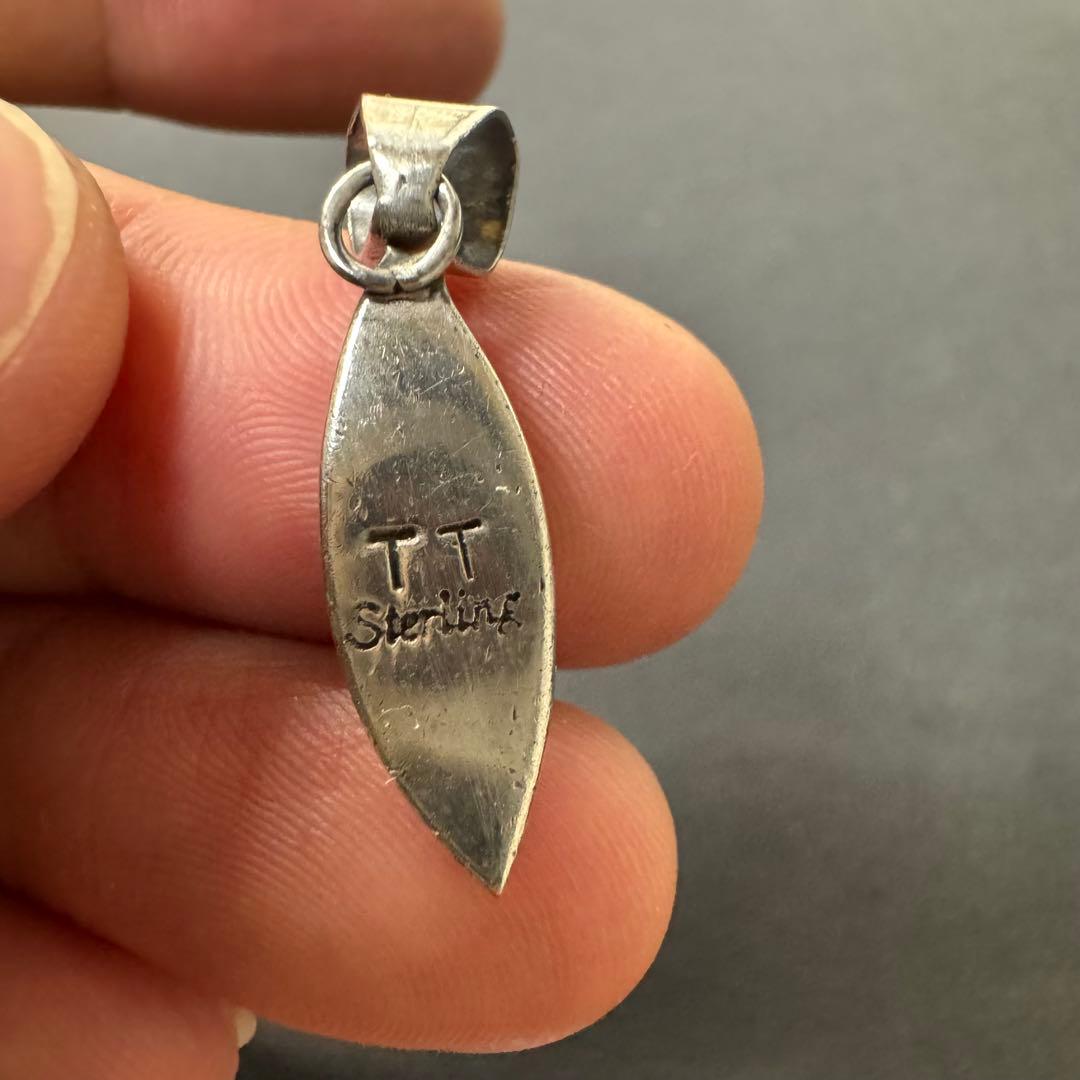 TT刻印 NAVAJO】ターコイズ インレイ ペンダントトップ - メルカリ