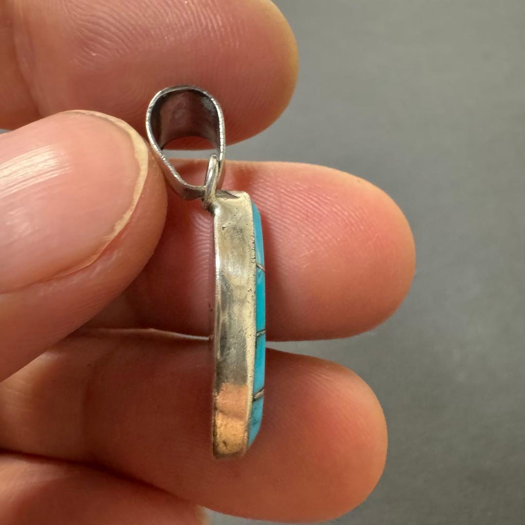 TT刻印 NAVAJO】ターコイズ インレイ ペンダントトップ - メルカリ