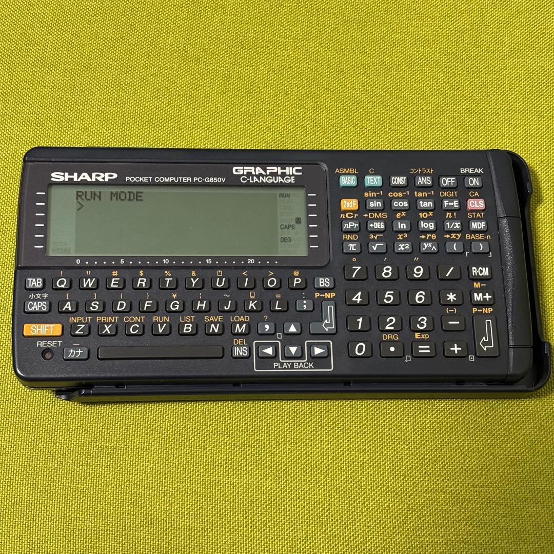 シャープ ポケットコンピュータ PC-G850V ジャンク 関数電卓 - メルカリ