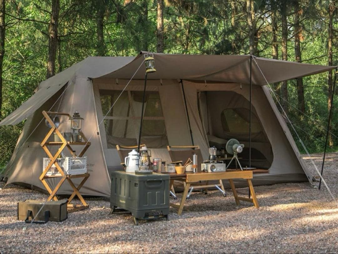 【新品未使用】Naturehike ワンタッチテントVillage13おまけ付き Naturehike Village13 ワンタッチ テント 3-6人用 UVカード 13㎡ 広い