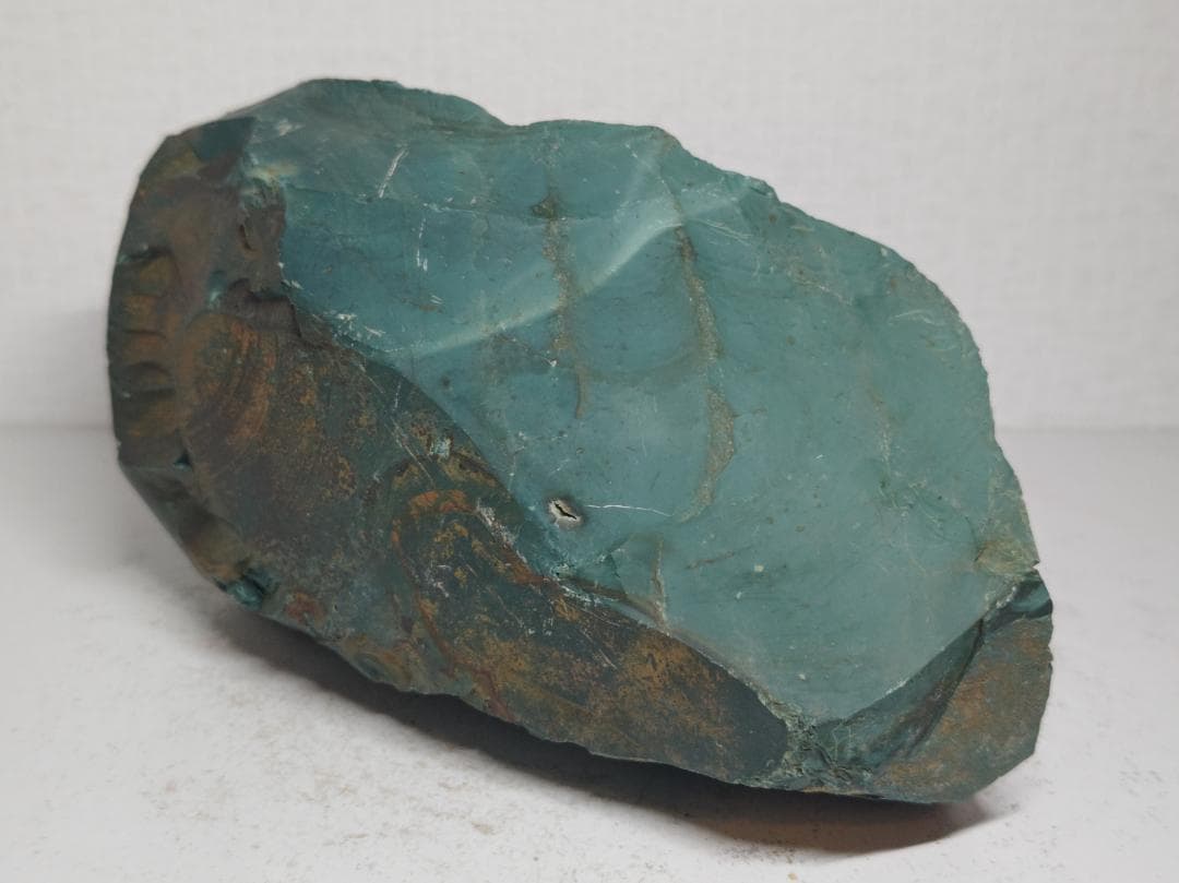 出雲石 4.3kg 碧玉 青瑪瑙 原石 鑑賞石 自然石 誕生石 鉱物 鉱石 水石