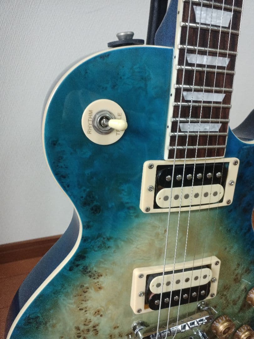 bacchus live road レスポールタイプ シースルーブルー - メルカリ