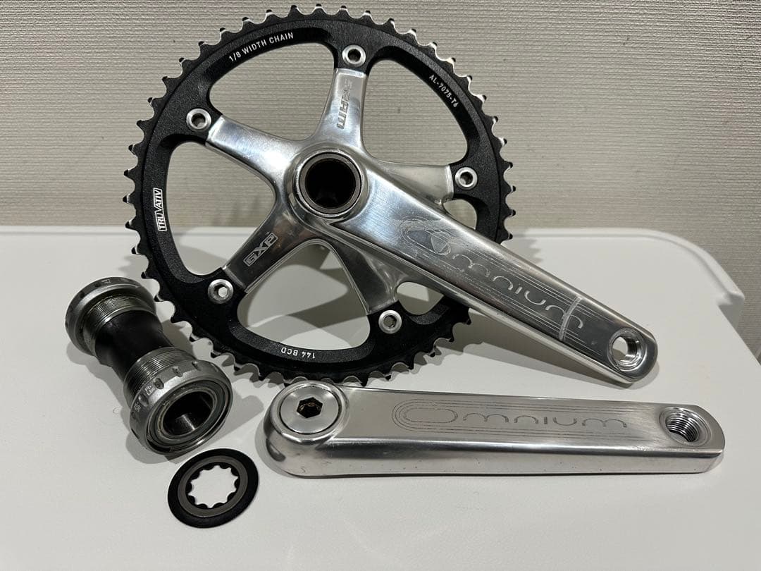 SRAM Omnium シルバー　165mm 廃盤品 SRAM OMNIUM オムニウム クランクセット シルバー