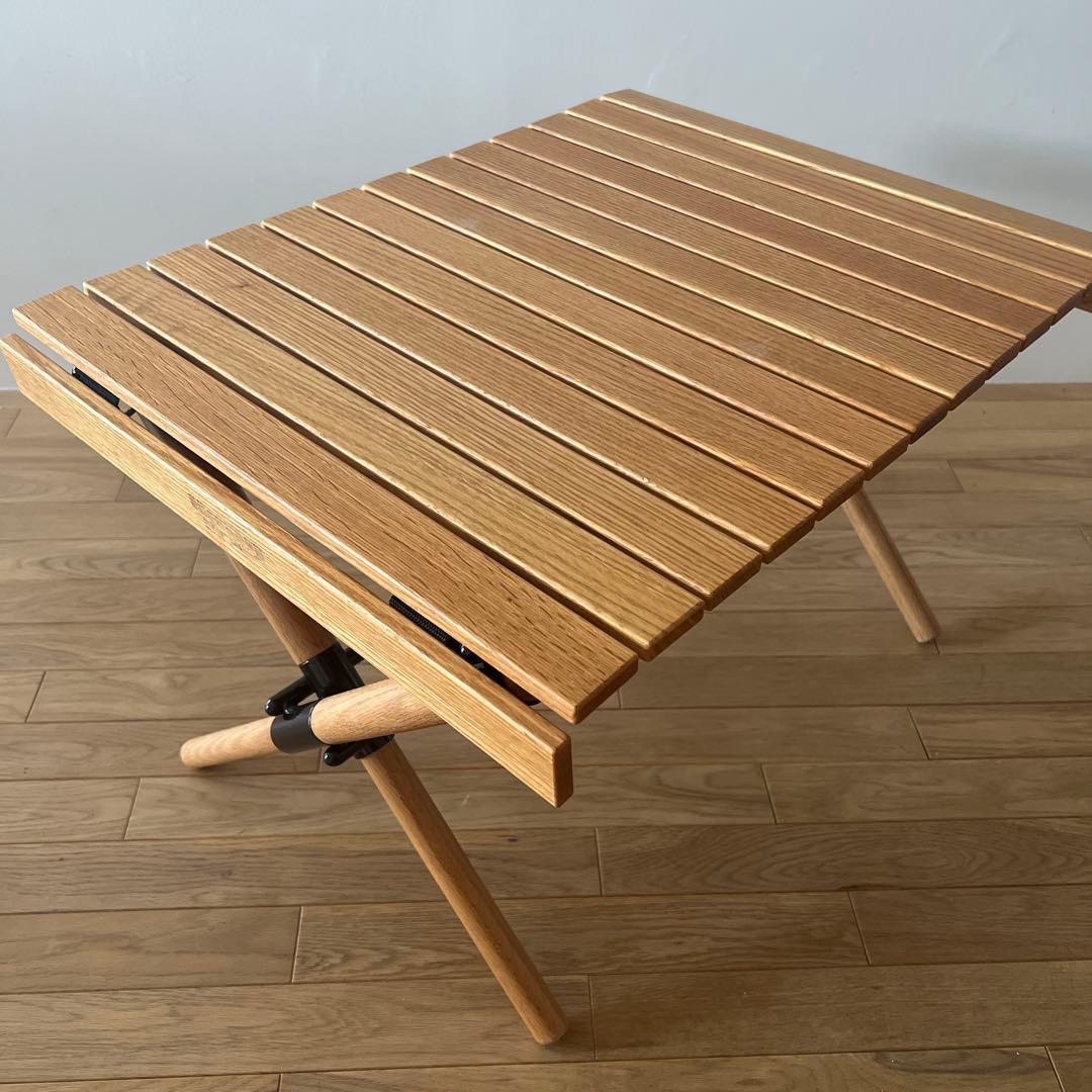 ハングアウト 折りたたみ木製アウトドアテーブル