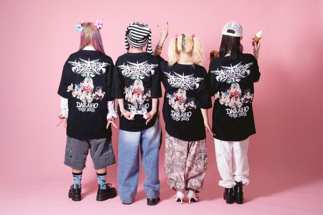 新未 花冷え。×GALFYコラボ犬Tシャツ２匹目　中型犬Ｌ　春の大解放祭2025