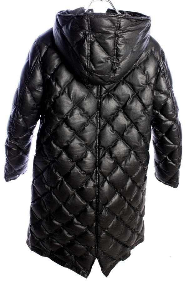 26万4000円 バックラッシュ カンガルー レザーダウンコートBACKLASH