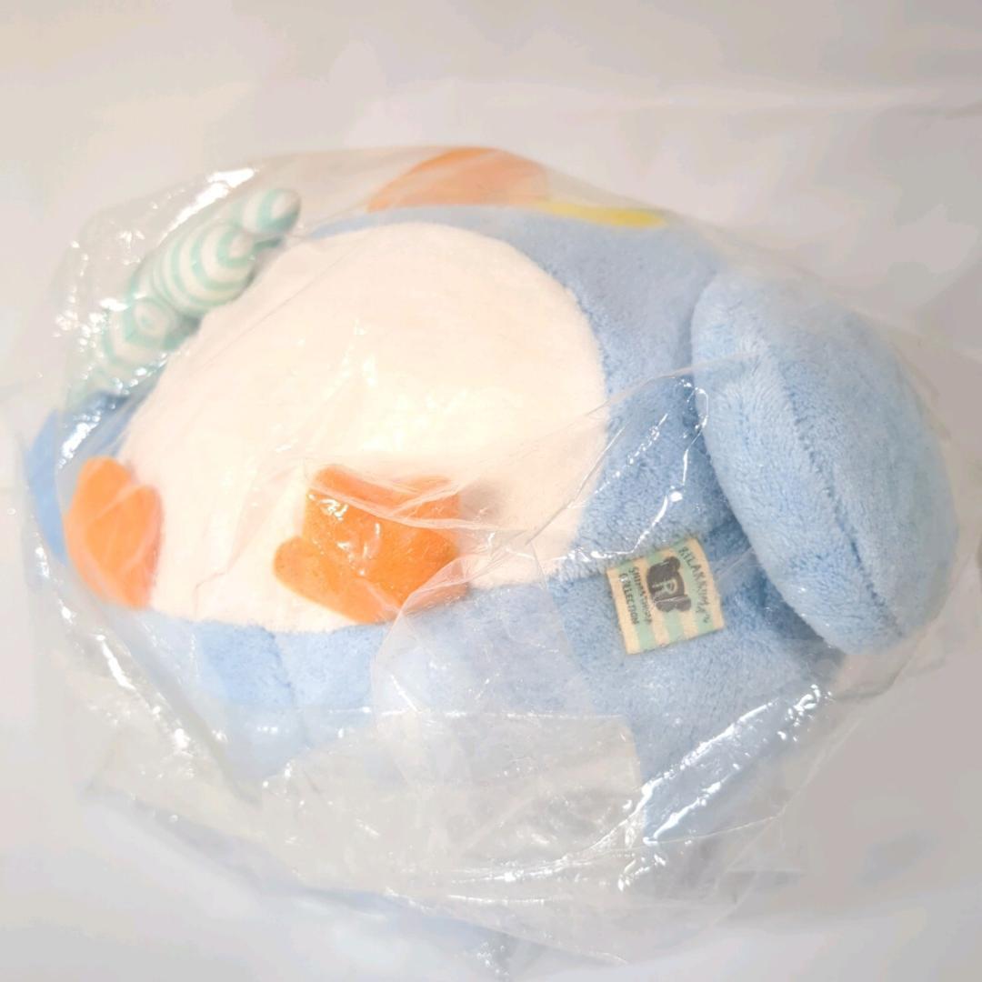 大リラックマ展限定 くったりぬいぐるみＭ キイロイトリ しましまエブリデイ