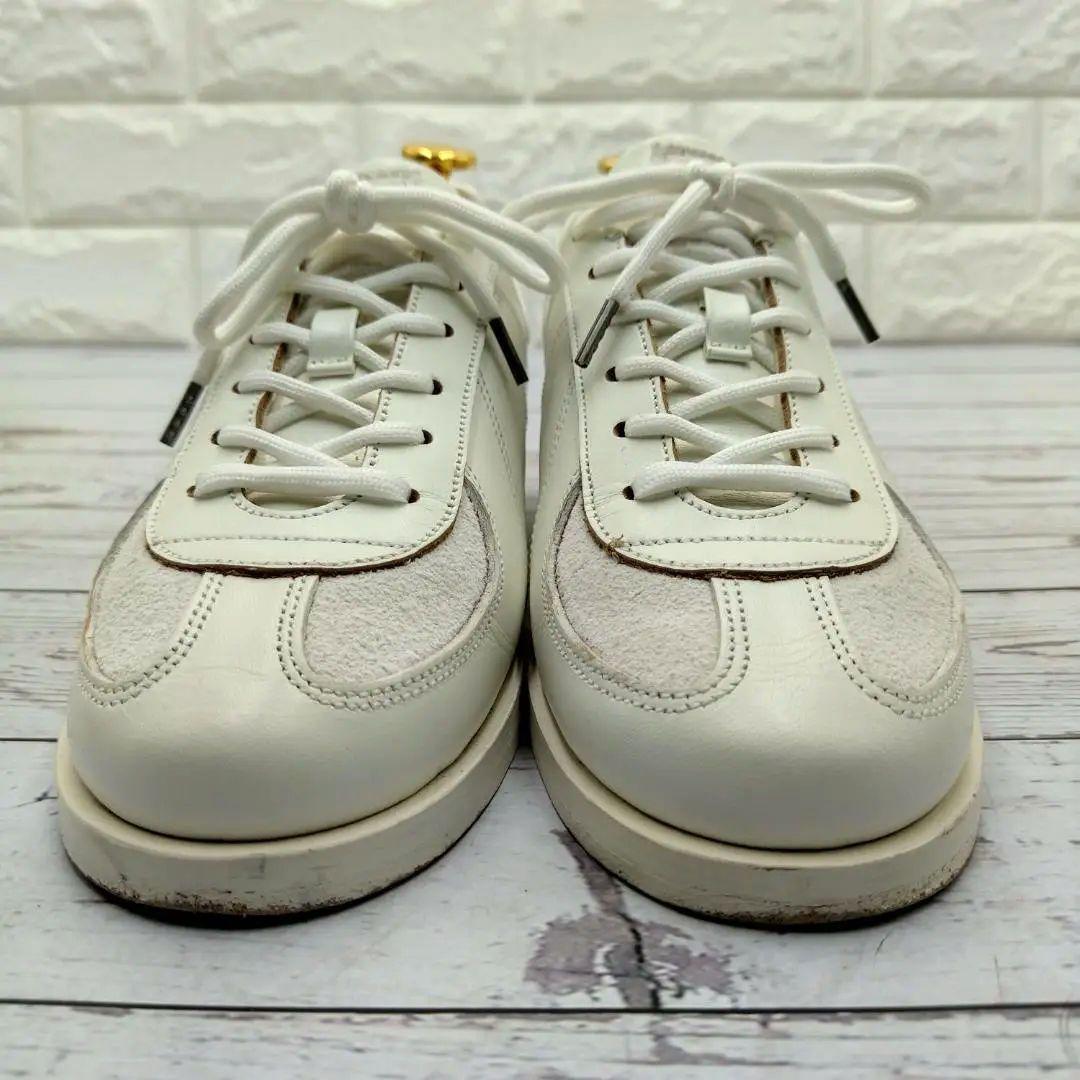 美品 foot the coacher フットザコーチャー 23 スニーカー 白 - メルカリ