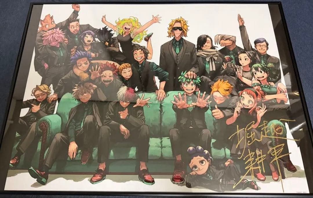 フレーム付き】ヒロアカポスター三枚セット【原画展】【応募者全員】