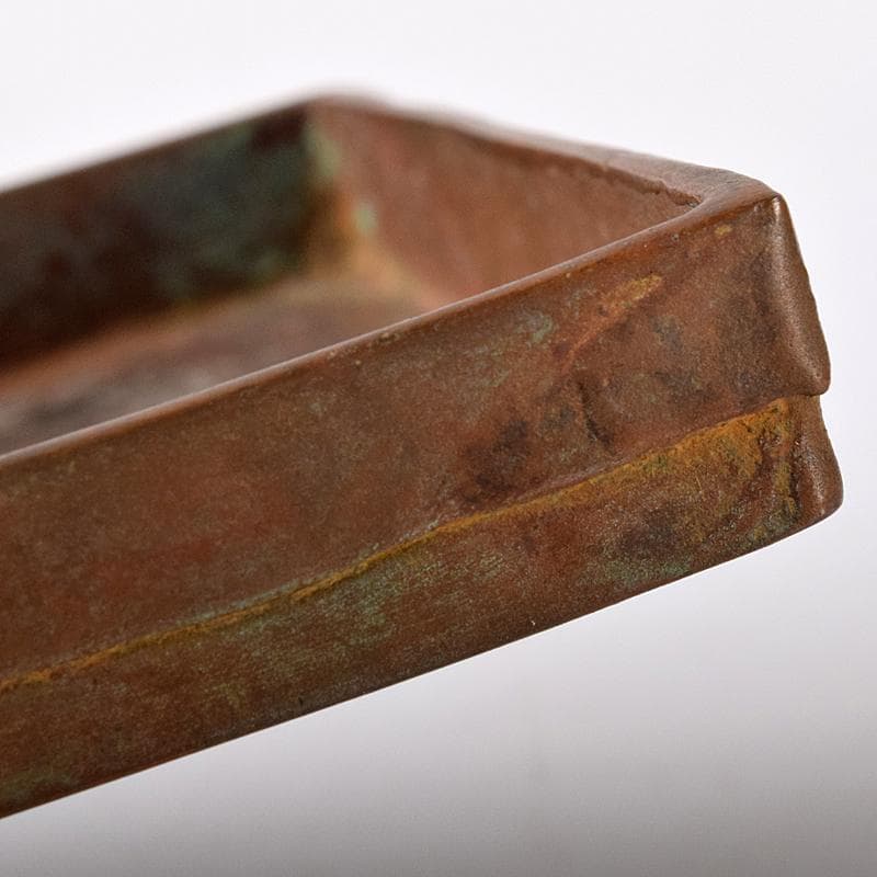 高岡銅器 須賀松園造 蝋型鋳銅 野菜文 四方皿 共布共箱 C R8444 - メルカリ