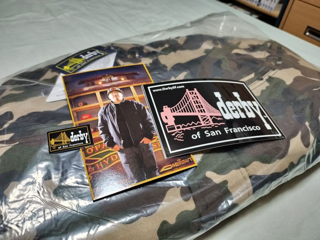 新品 ダービーオブサンフランシスコ300camo 新作ダービーJKTフーディー