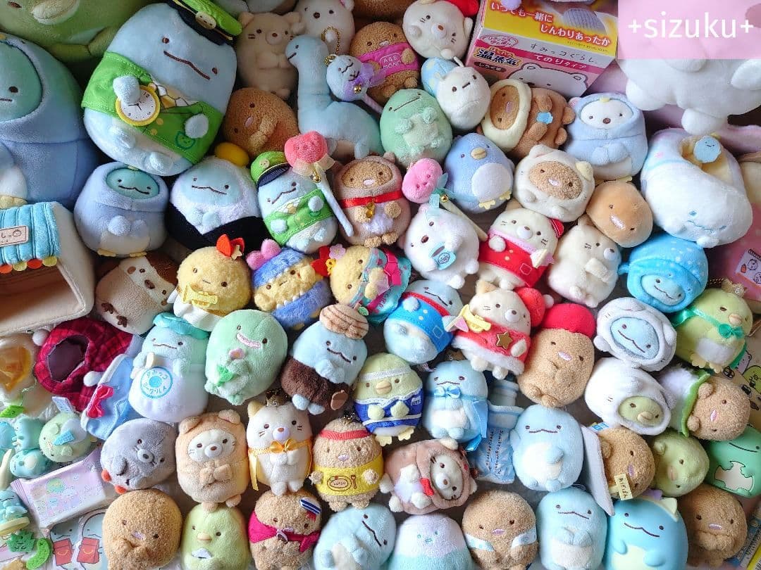 【豪華116点】すみっコぐらし ハウス 家具 てのりぬいぐるみ 色々 まとめ売り サンエックス 7月上旬発売新商品！～「すみっコぐらし」などの