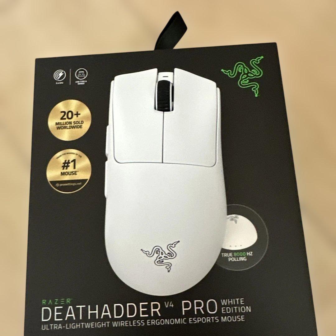 Razer DeathAdder V4 Pro White Edition 本体 - メルカリ