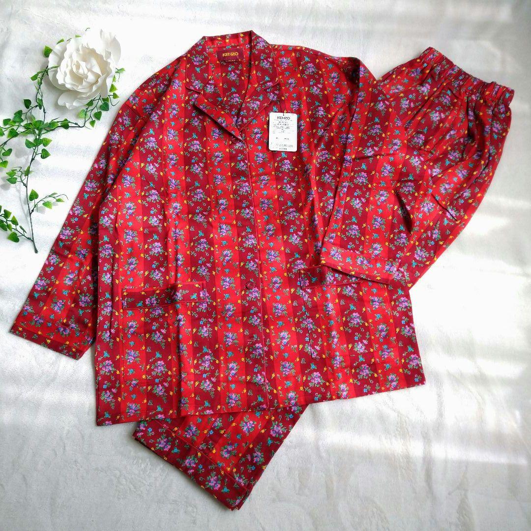 新品】ケンゾー kenzo パジャマ ルームウエア 花柄 総柄 M - メルカリ