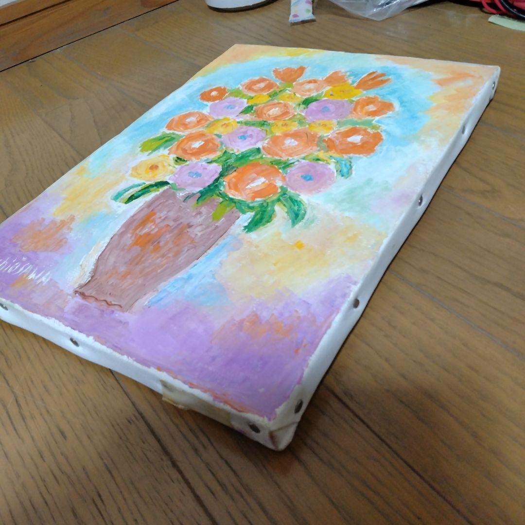 【真作】「薔薇」大澤喜一さん作　絵画/油彩画/風景画/油絵/静物画/抽象画