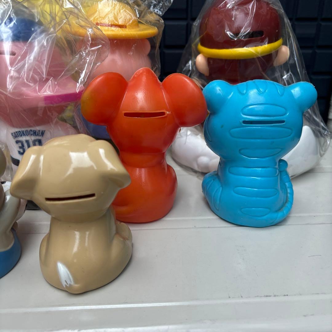 昭和レトロ 希少 レア ソフビ 貯金箱 セット 銀行  JA 12個 セット