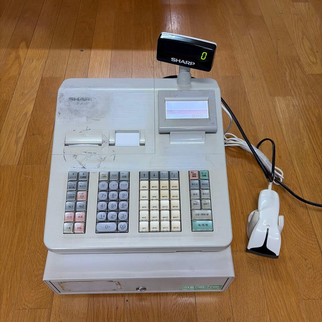SHARP XE-A407 レジスター バーコードリーダー付き 電子レジスタ <XE-A407>｜電子レジスタ｜法人のお客様へ