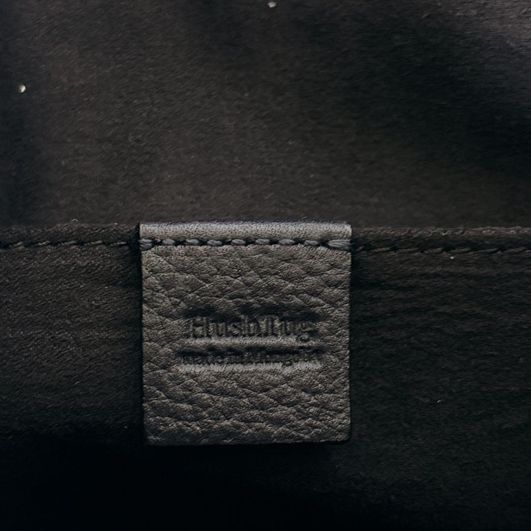 美品 ハッシュタグ トートバッグ シボ革 A4 自立 ダークネイビー 肩