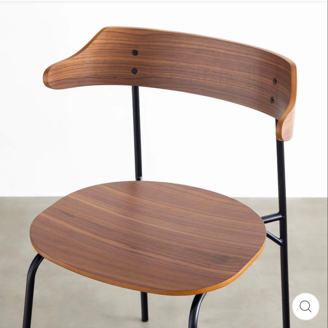 使用約3ヶ月 KANADEMONO ダイニングチェア 1脚 ①