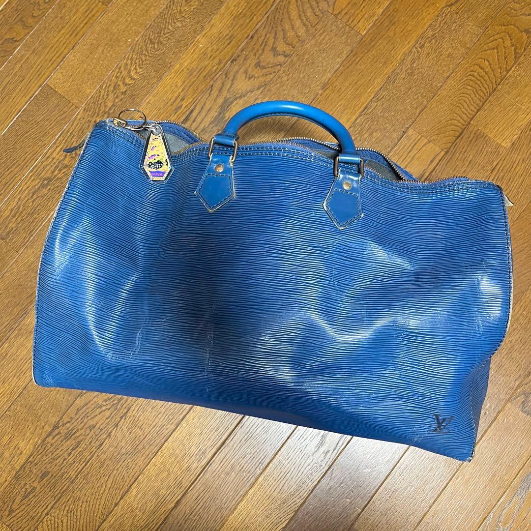 【ルイヴィトン/Louis Vuitton】エピレザーボストンバッグ40 青 LOUIS VUITTON（ボストンバッグ ・ ブルー・ネイビー/青色系）のフリマ