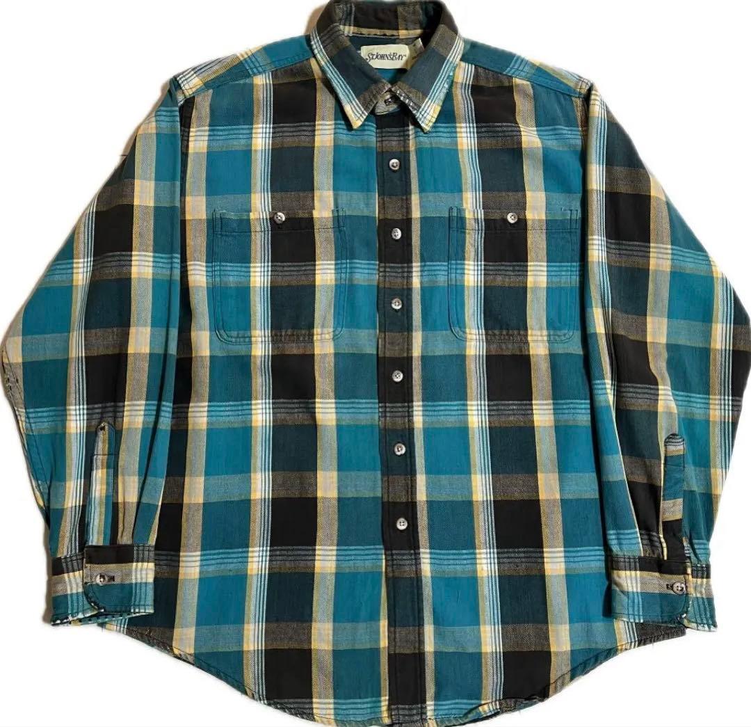 90s セントジョンズベイ st johns bay ネルシャツ レアカラー - メルカリ