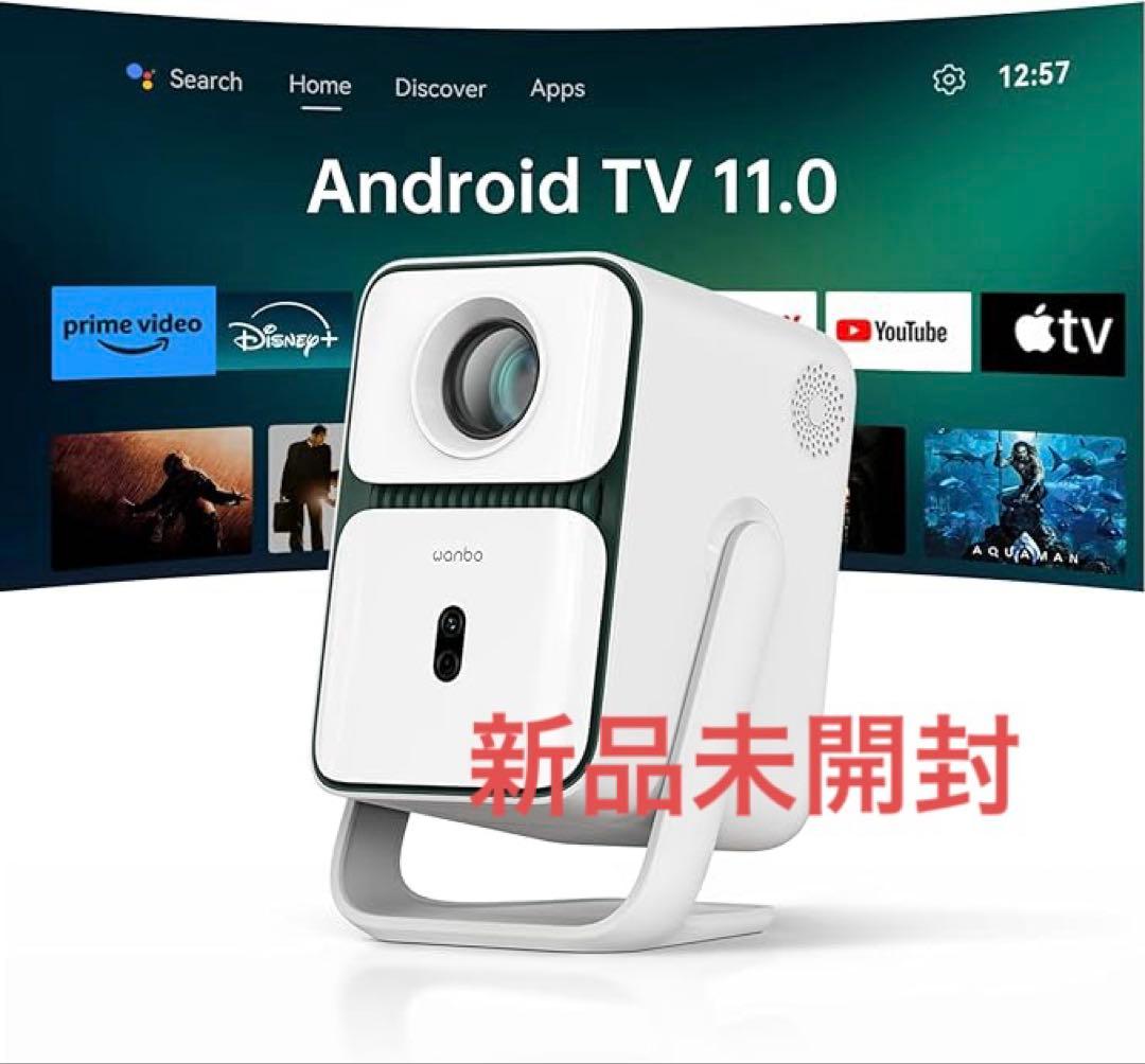 Wanbo T2 UltraプロジェクターAndroidTV 11搭載1080P Wanbo T2 Ultra Android TV11.0 1080Pプロジェクター、4K対応、500ANSI