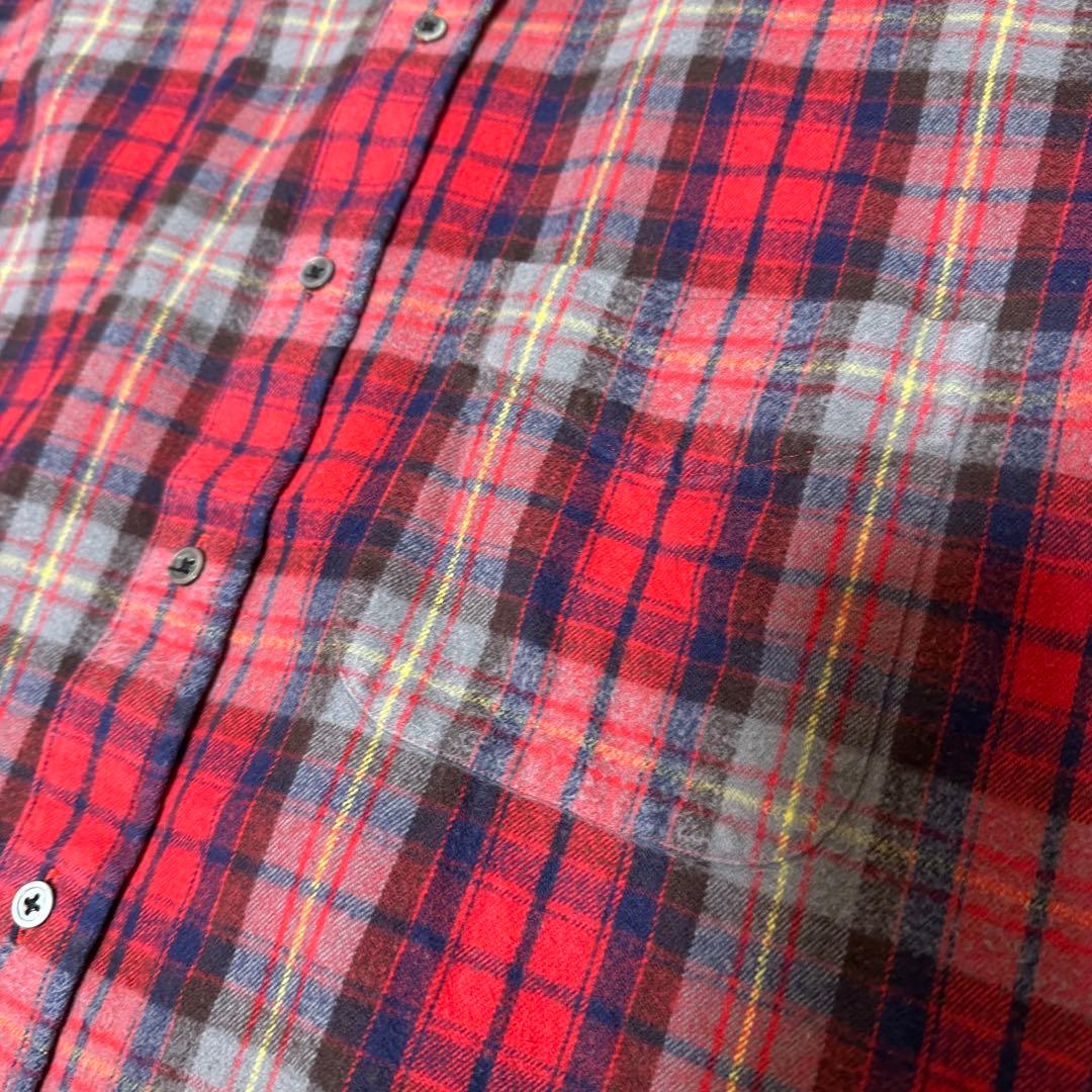 D.C.WHITE IVY B.D.Tartan RED M チェック シャツ