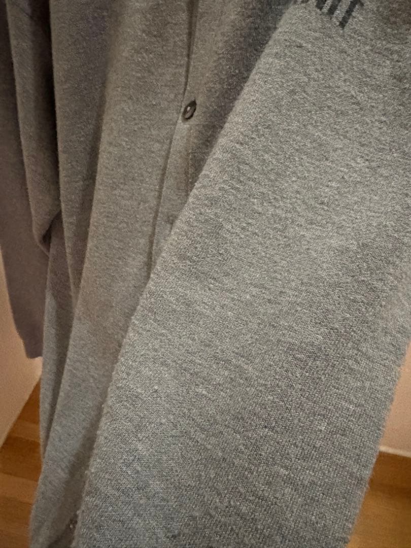 NKNIT logo ンニット ニット カーディガン グレー ロゴ - メルカリ