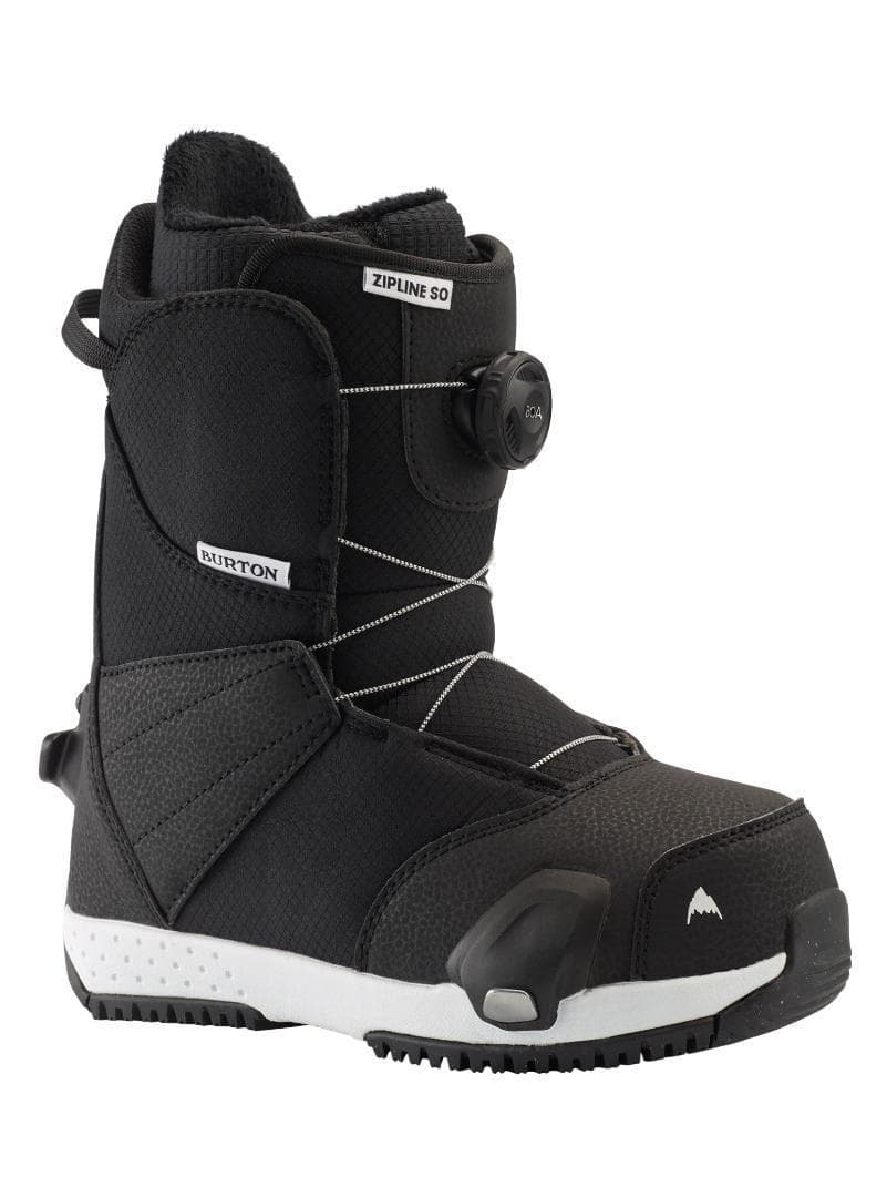 Burton Zipline STEP-ON ブラック 子ども用 24cm Burton Kids Zipline Step On Snowboard Boots - The Circle & The