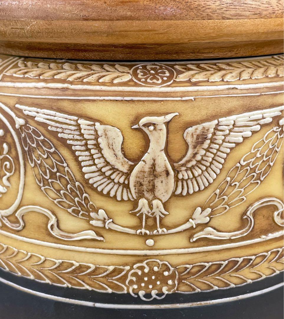 希少】オールドノリタケ ヒュミドール 葉巻入れ 鷹 鷲 イーグル紋